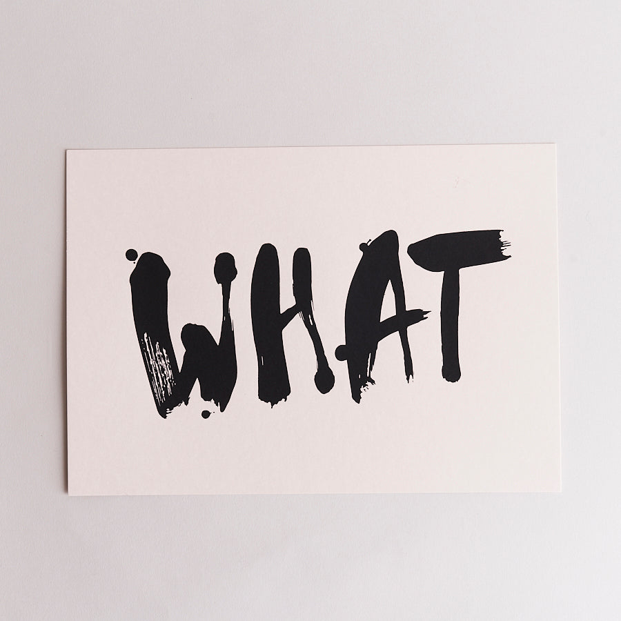 Fujicago Screen Print What Black