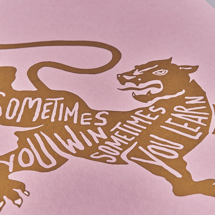 Fujicago Screen Print Tiger Gold