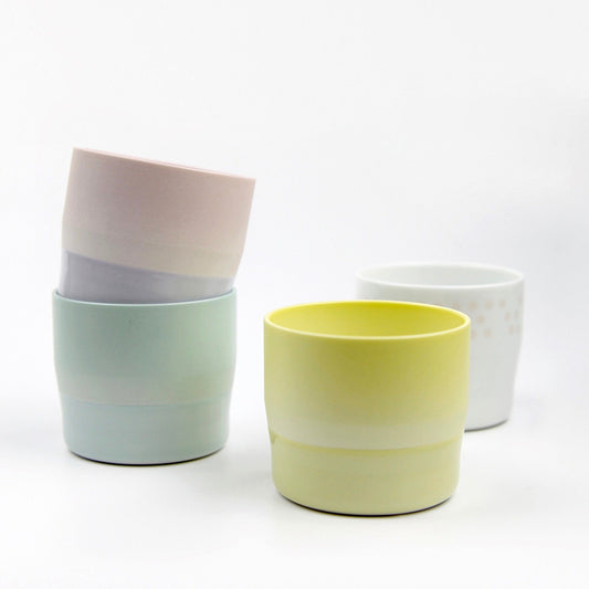 1616/ Arita porcelain espresso cups, from the "colour" collection designed by Scholten & Baijings