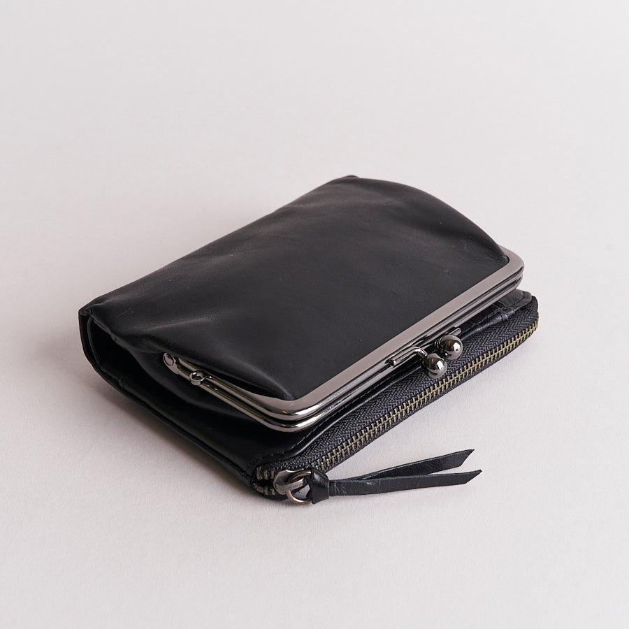 Baggy Port Mul Tri Fold Purse Black