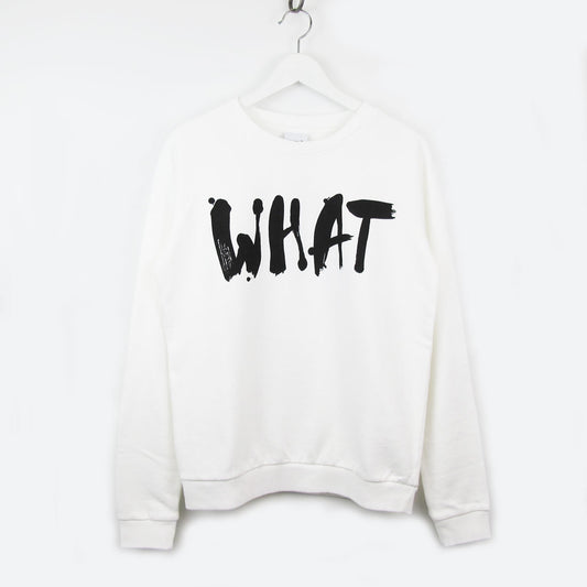mmies Sweatshirt WHAT White